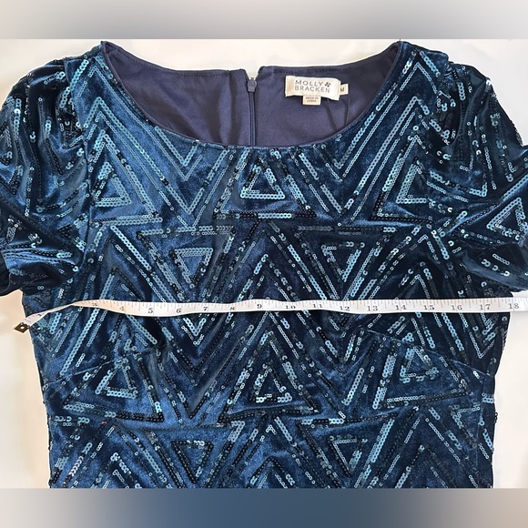 Formal cocktail dress - Size Medium - Navy - NWT - Molly Bracken - Picture 5 of 6